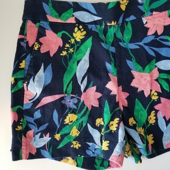 J Crew Floral Basketweave Short with Side Zip Size 4 - Picture 6 of 13